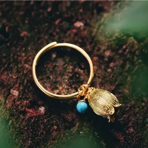 Deep Space Aurora Flower Ring