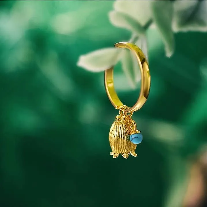 Deep Space Aurora Flower Ring
