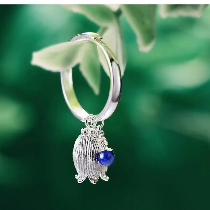 Deep Space Aurora Flower Ring