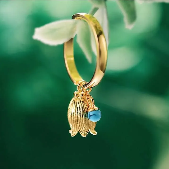 Deep Space Aurora Flower Ring