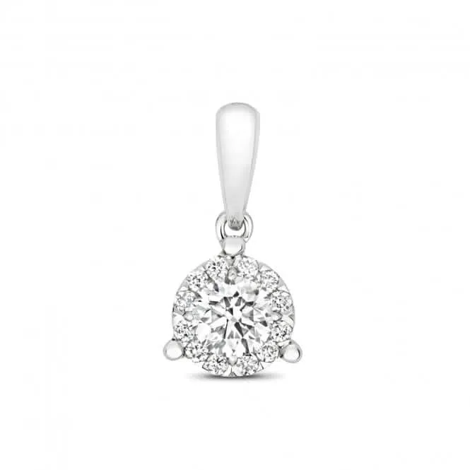 Diamond Jewellery 18ct White Gold Diamond Pendant PDQ151W