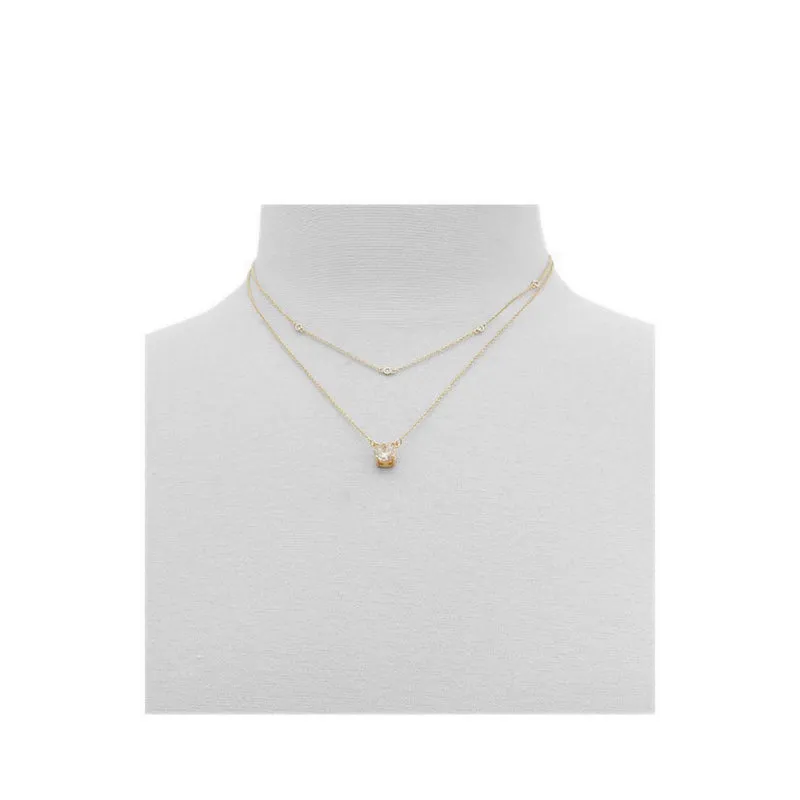 Dolonara Necklaces - Gold/Clear Multi