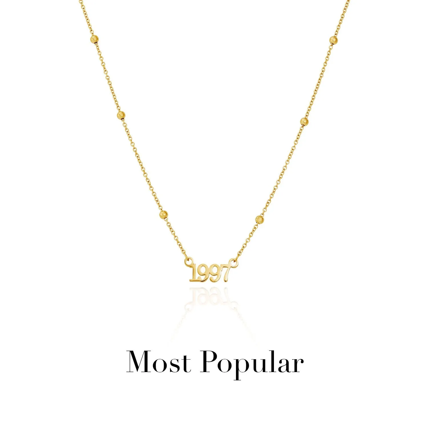 Editorial Date Necklace (Gold)