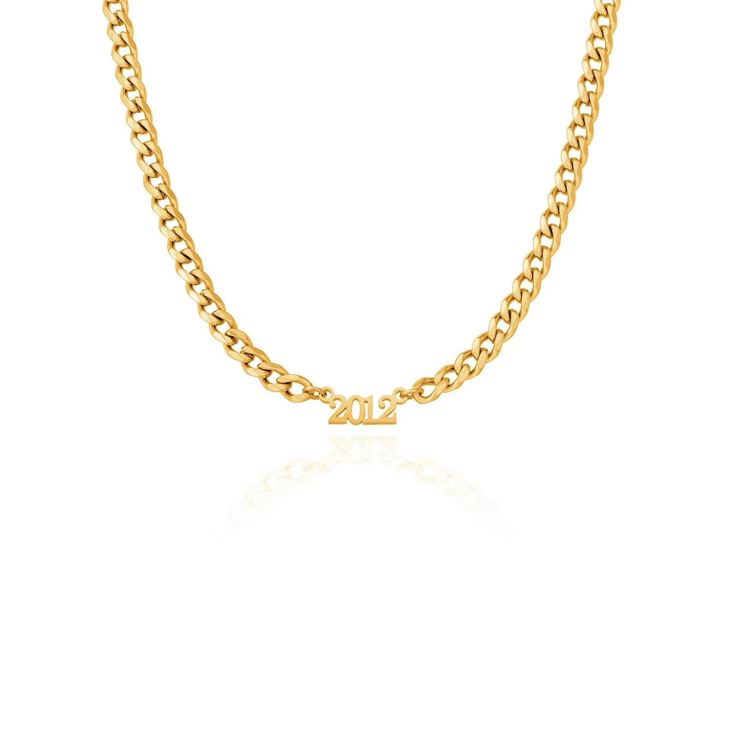 Editorial Date Necklace (Gold)