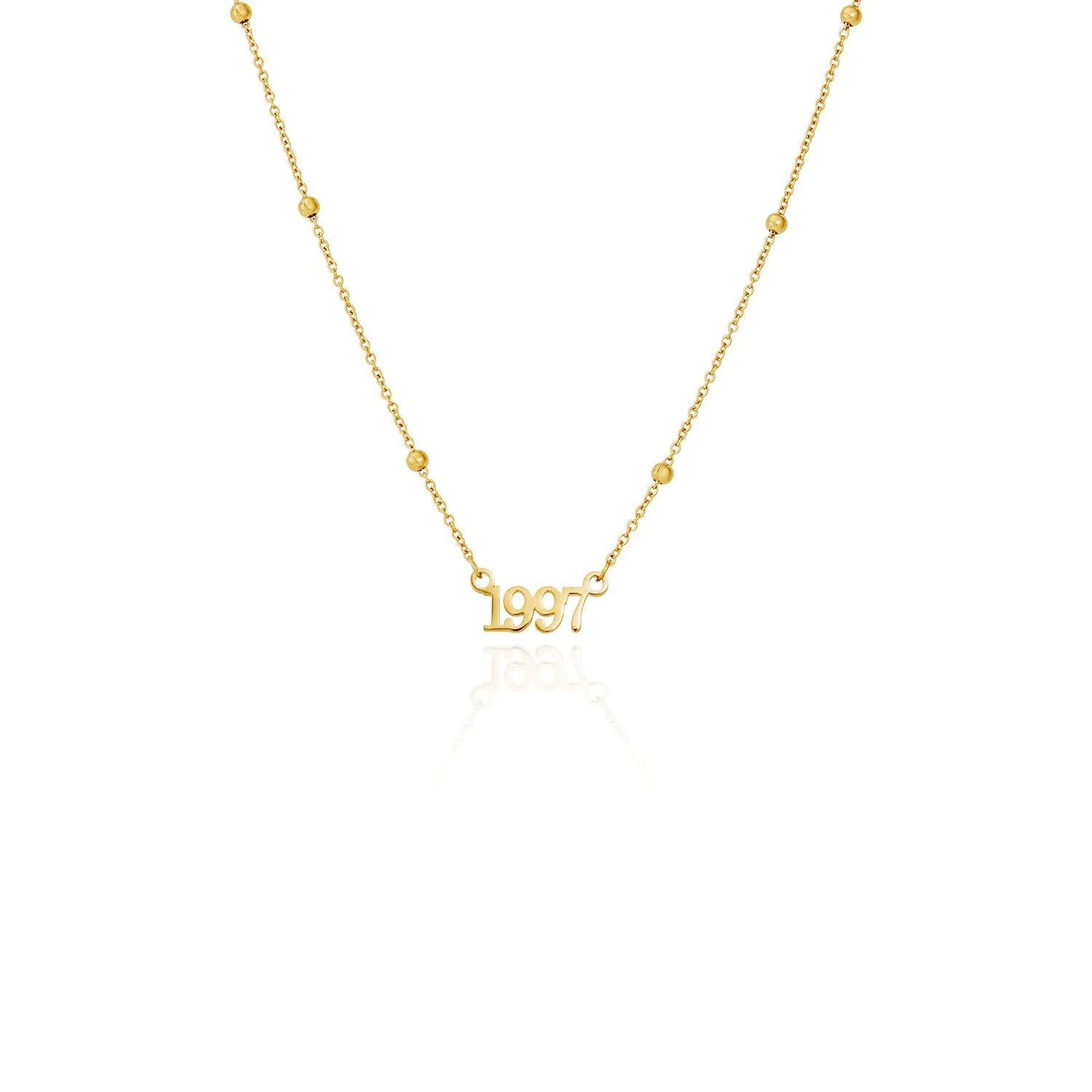 Editorial Date Necklace (Gold)