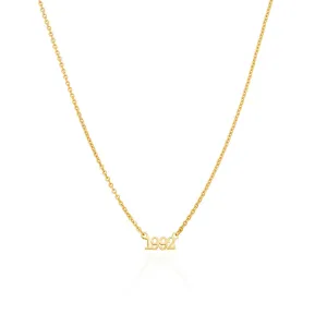 Editorial Date Necklace (Gold)