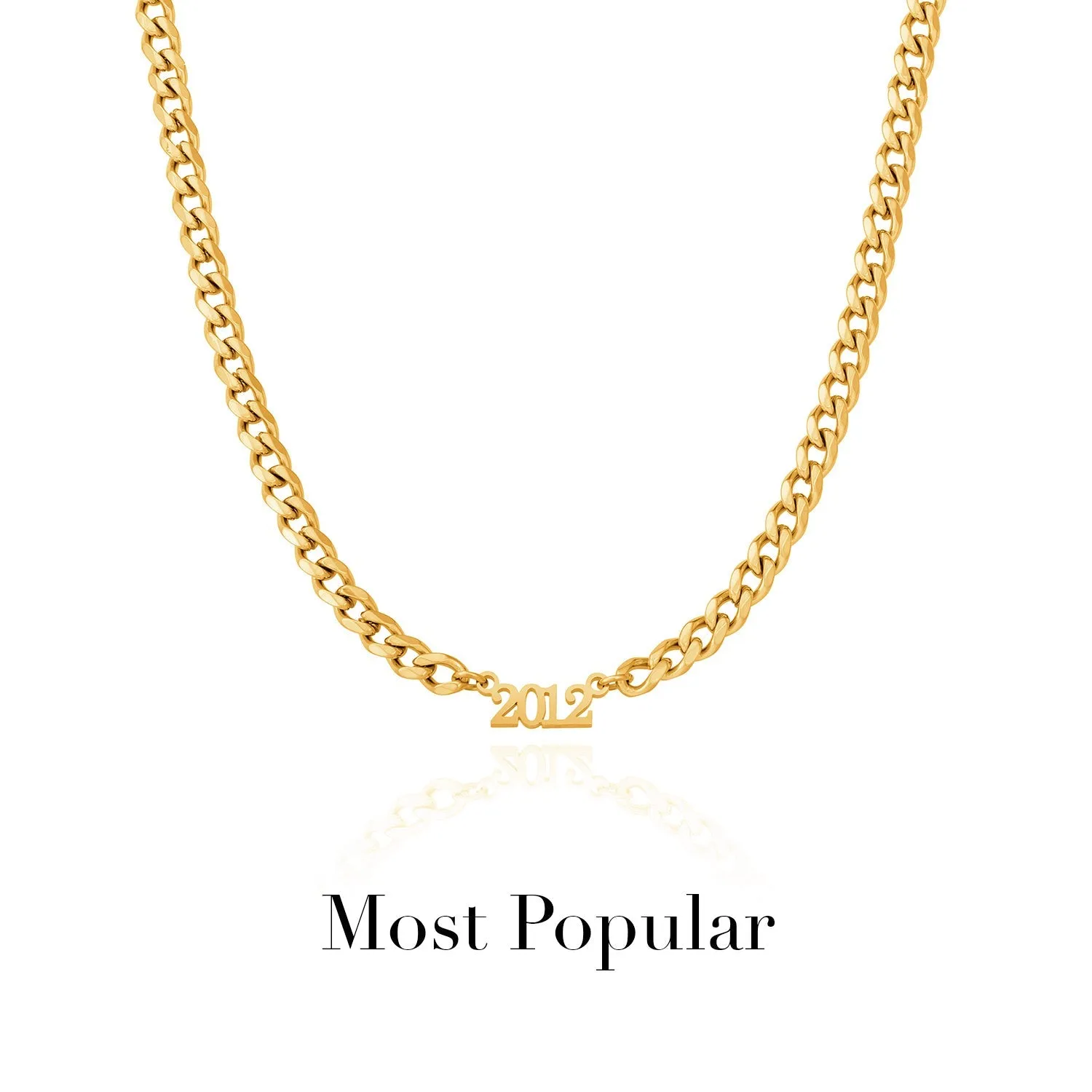 Editorial Date Necklace (Gold)