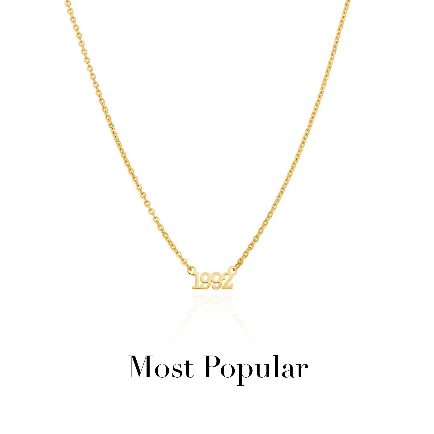 Editorial Date Necklace (Gold)