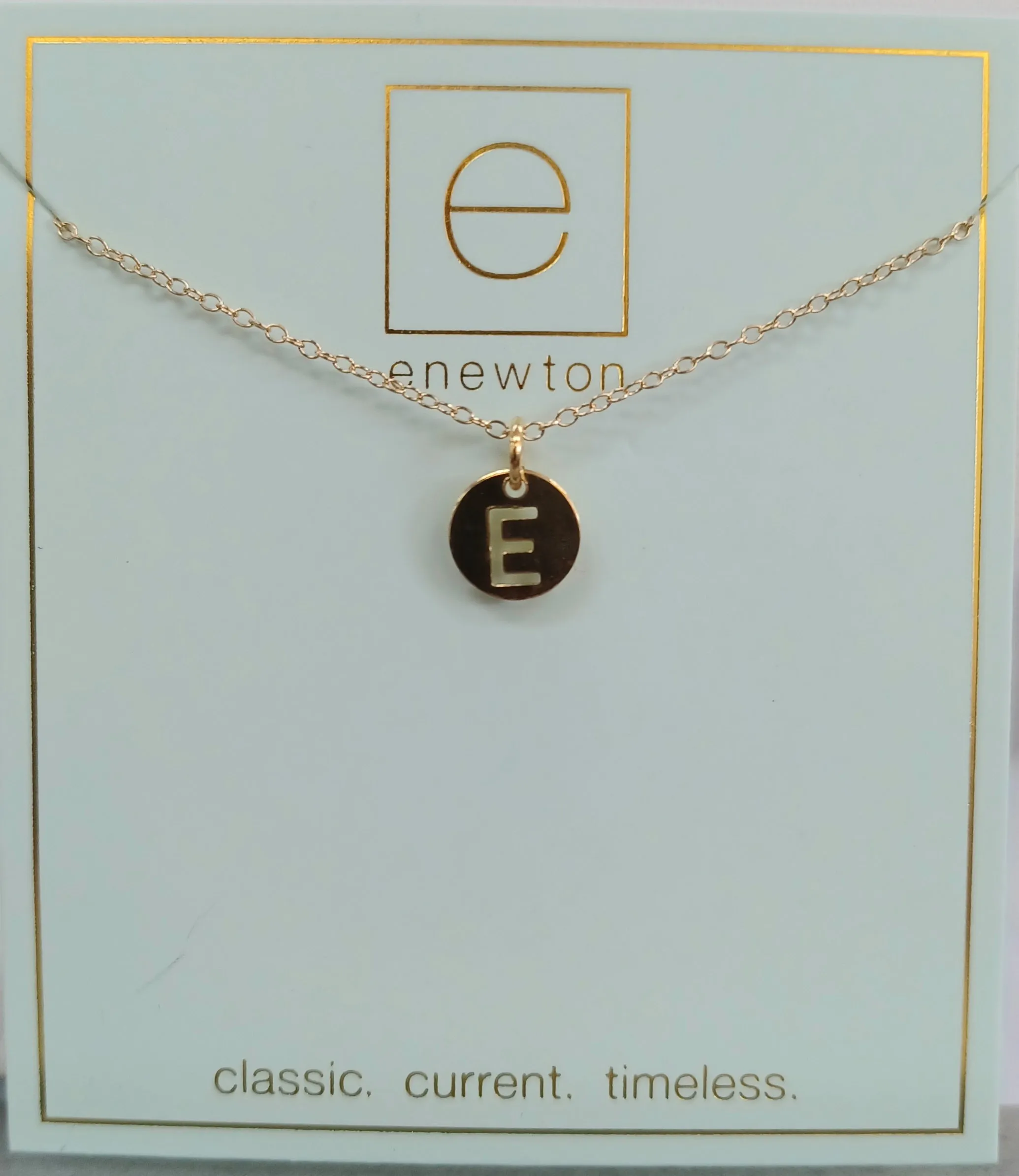 Enewton Initial 16" Necklaces Respect Small Gold Discs