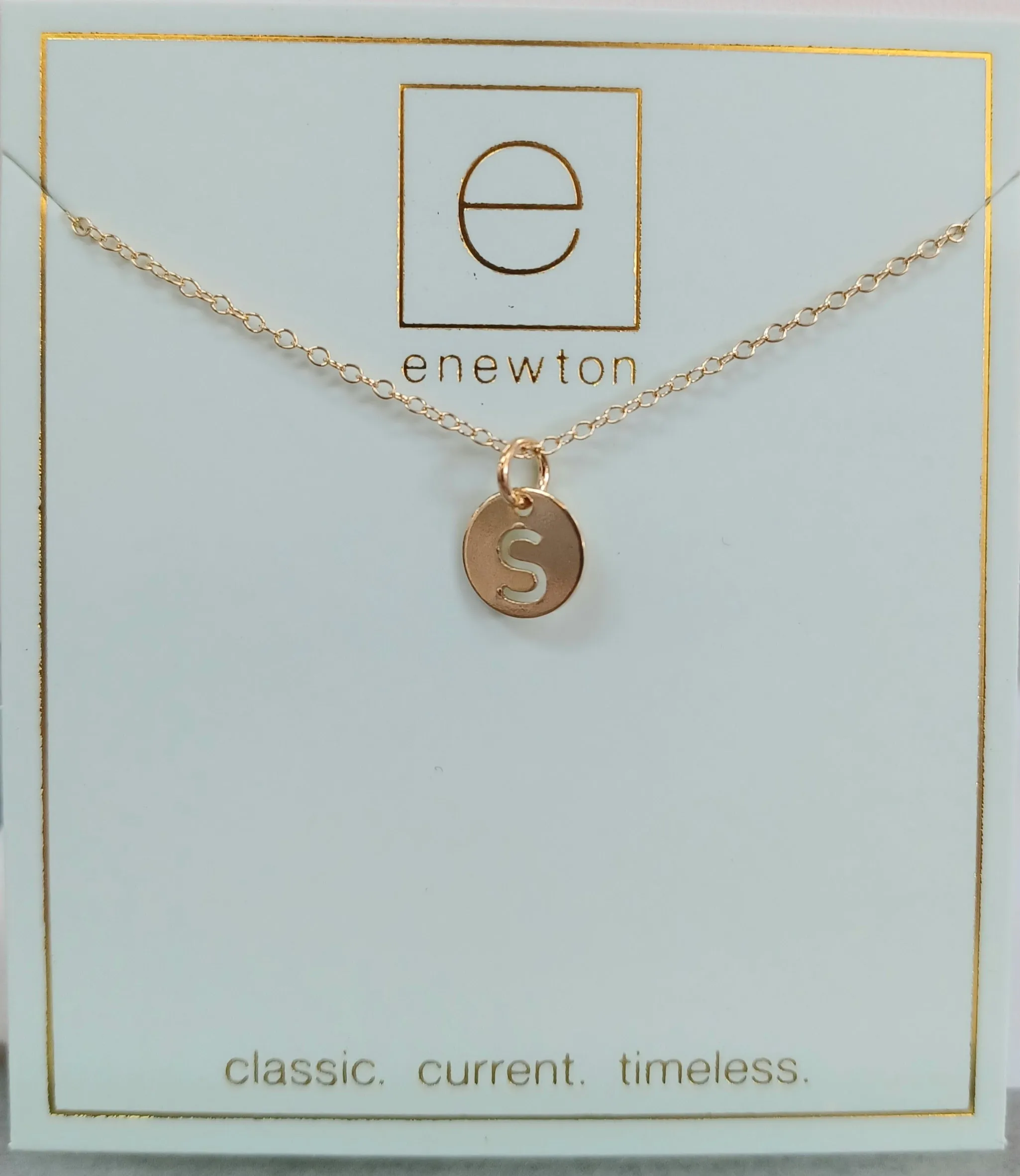 Enewton Initial 16" Necklaces Respect Small Gold Discs