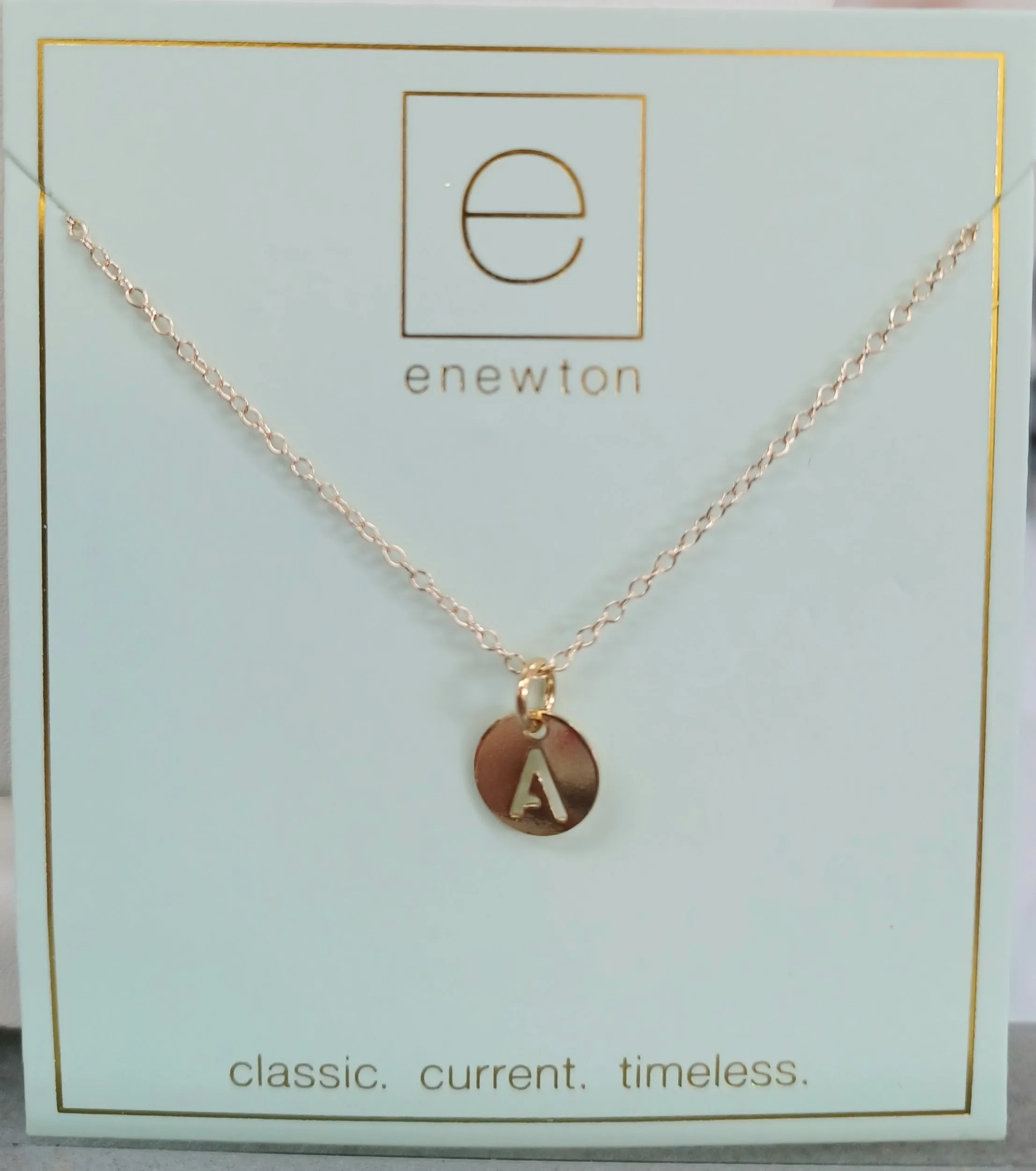 Enewton Initial 16" Necklaces Respect Small Gold Discs
