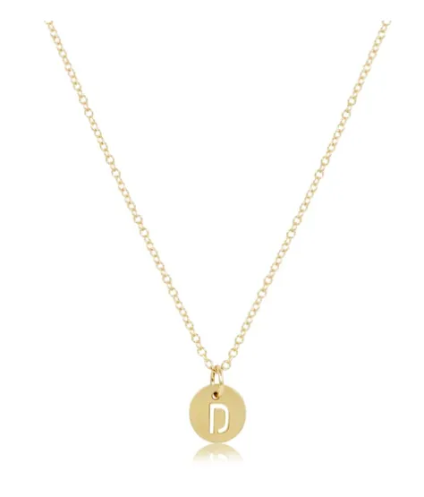 Enewton Initial 16" Necklaces Respect Small Gold Discs