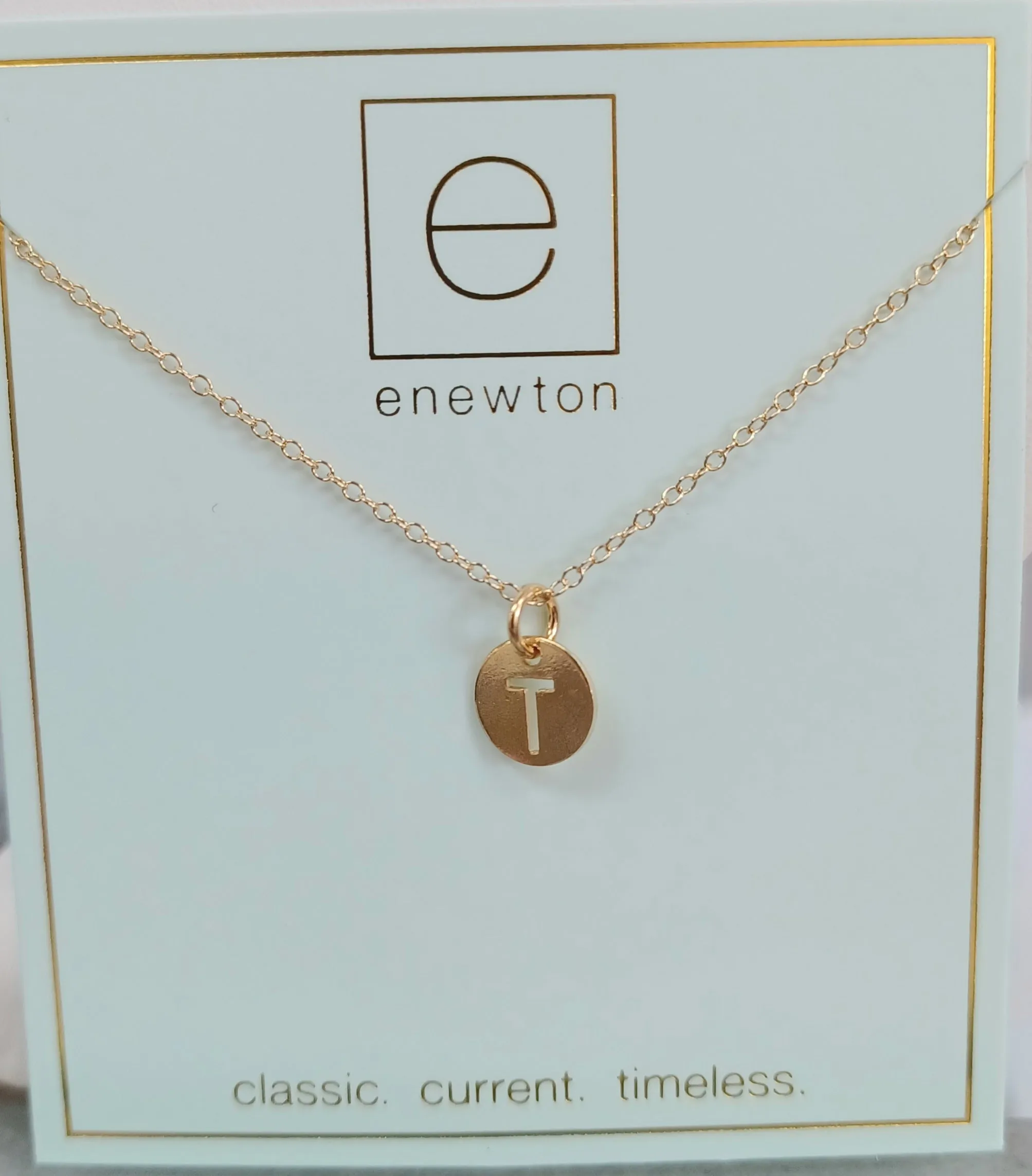 Enewton Initial 16" Necklaces Respect Small Gold Discs