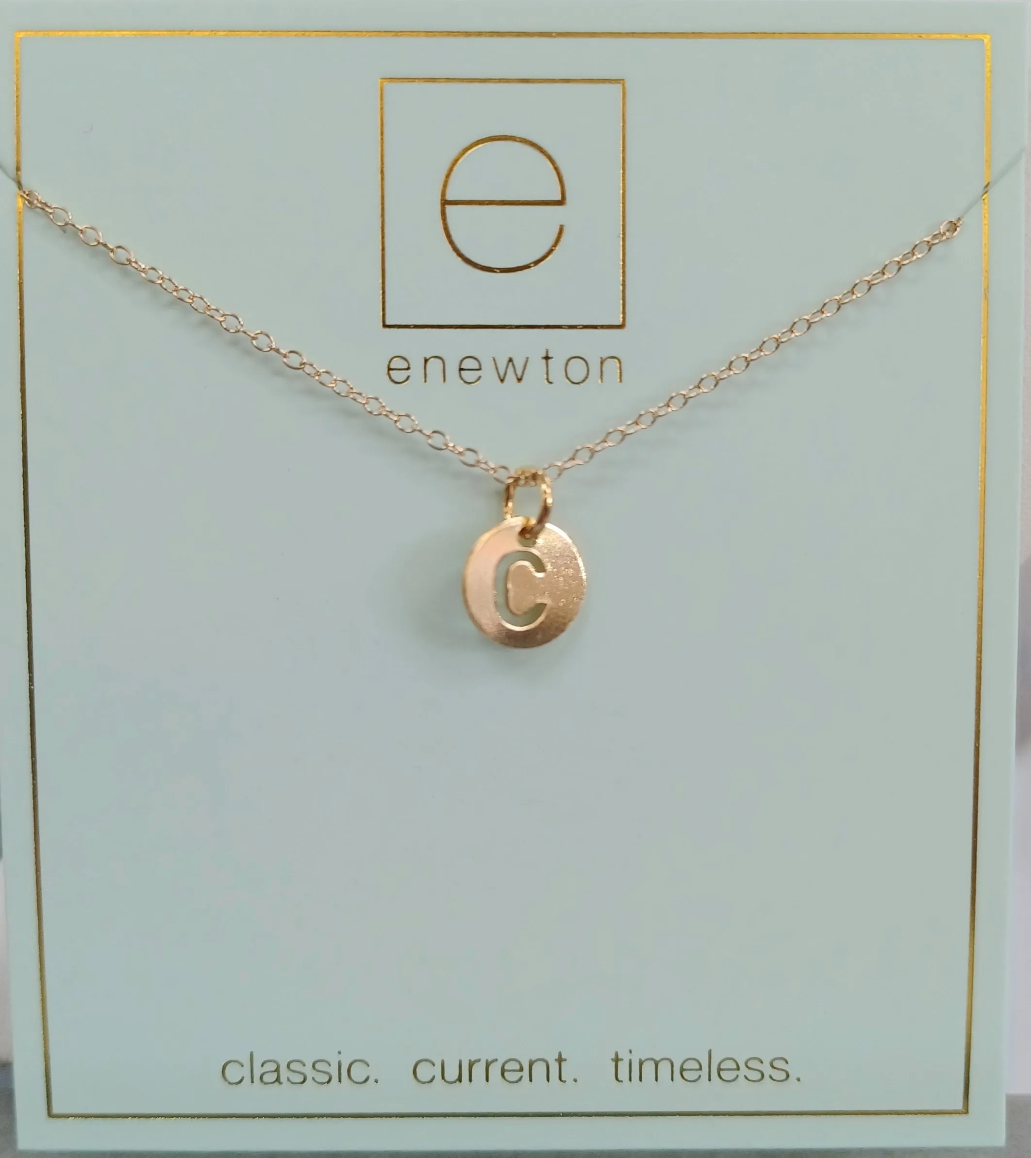 Enewton Initial 16" Necklaces Respect Small Gold Discs