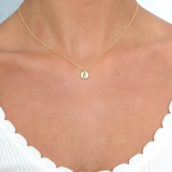 Enewton Initial 16" Necklaces Respect Small Gold Discs