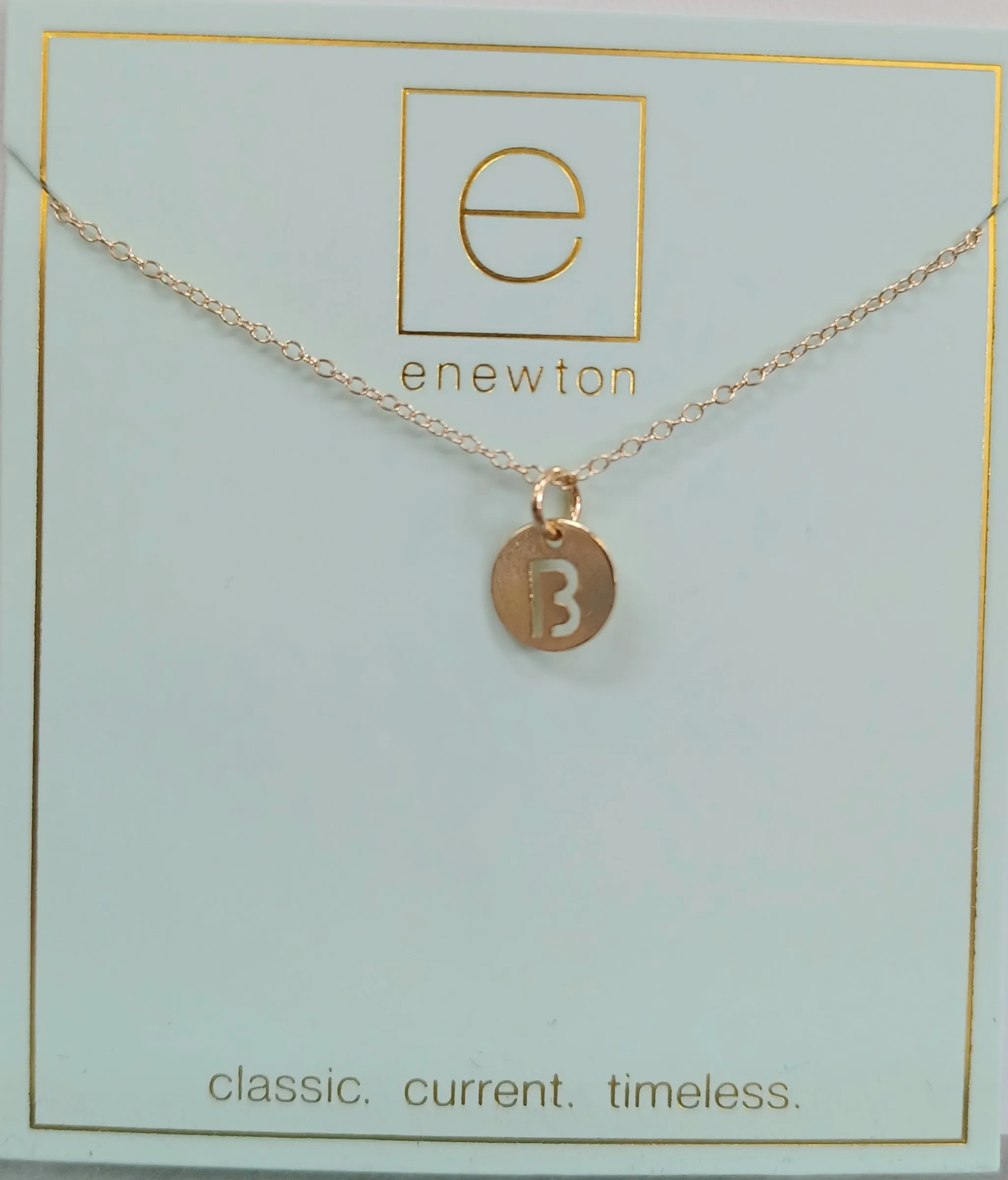 Enewton Initial 16" Necklaces Respect Small Gold Discs