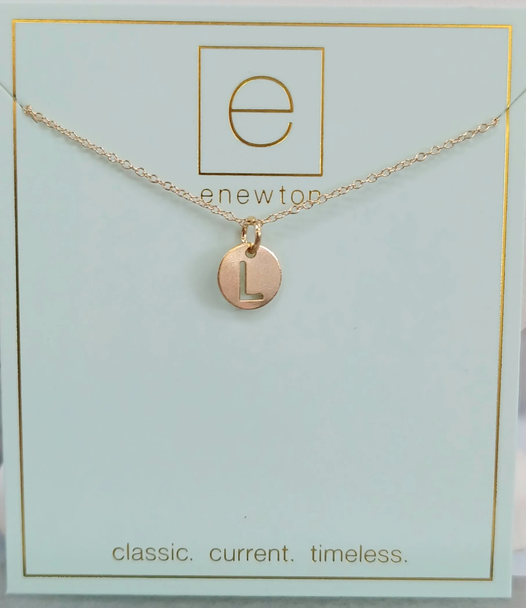 Enewton Initial 16" Necklaces Respect Small Gold Discs
