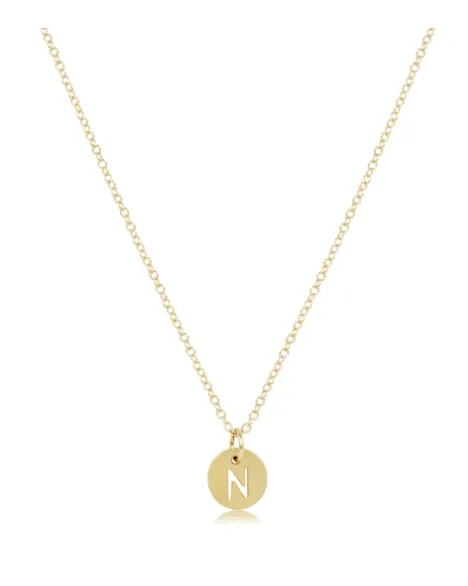 Enewton Initial 16" Necklaces Respect Small Gold Discs