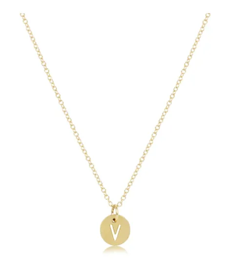 Enewton Initial 16" Necklaces Respect Small Gold Discs