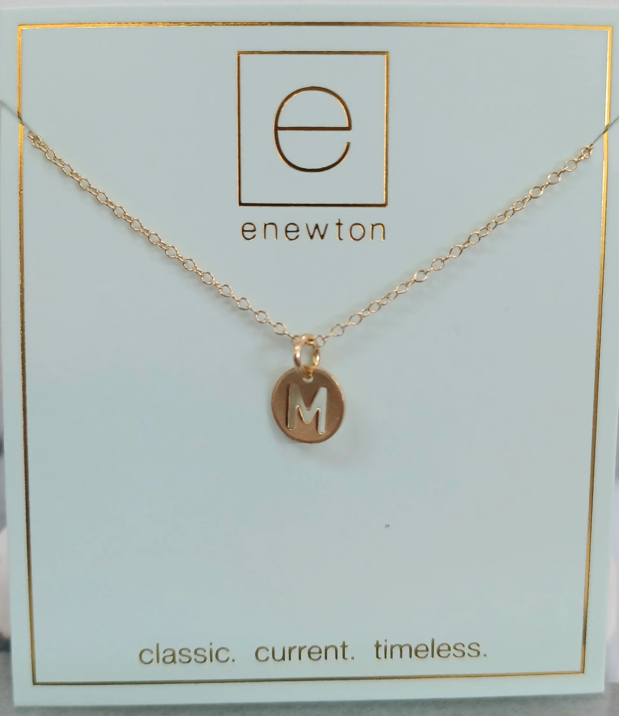 Enewton Initial 16" Necklaces Respect Small Gold Discs