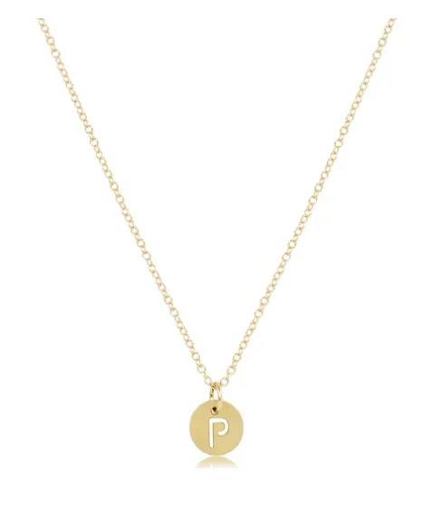 Enewton Initial 16" Necklaces Respect Small Gold Discs