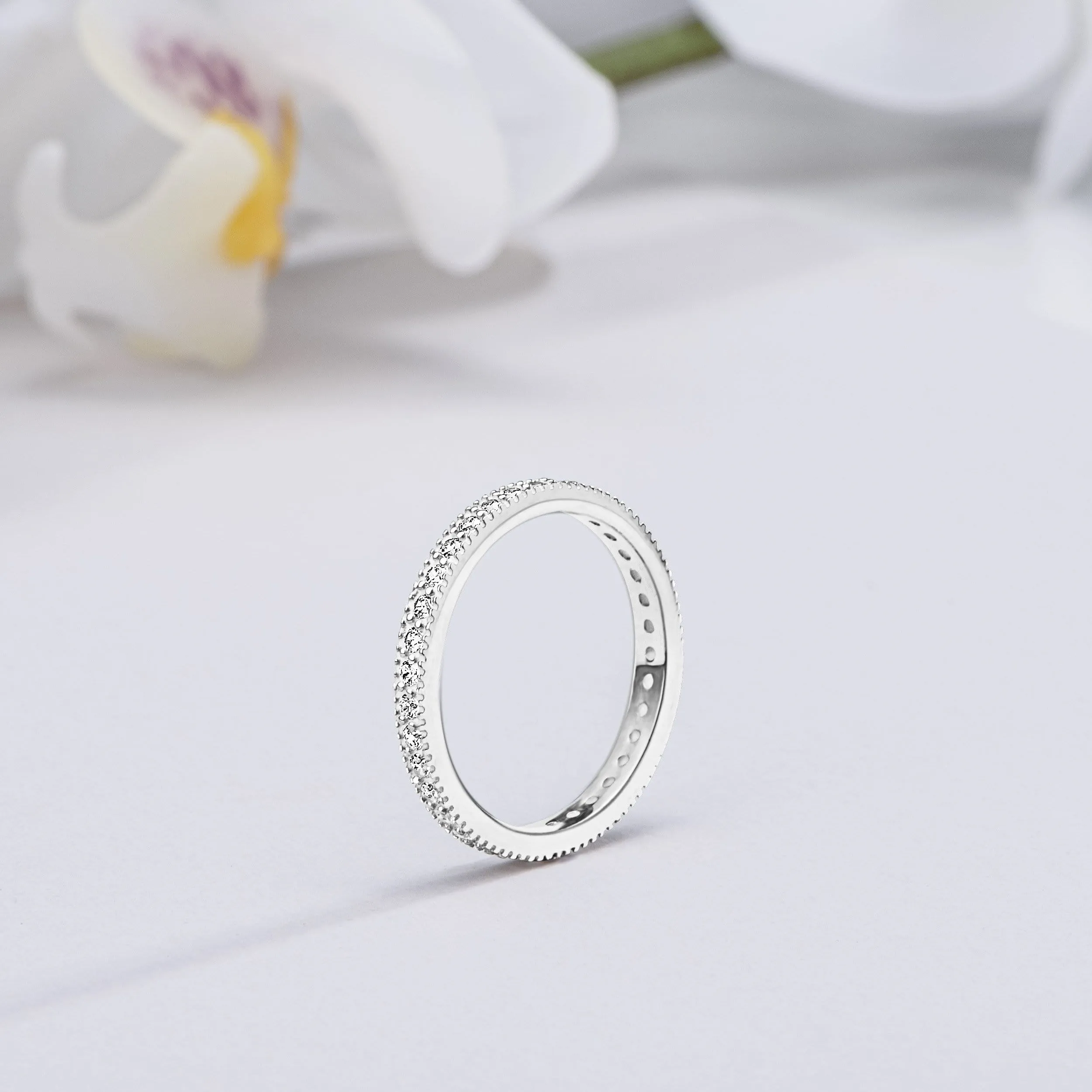Eternity Stackable Rings Sterling Silver