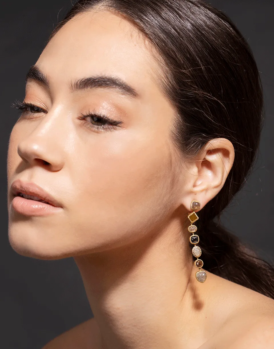 Fancy Diamond Drop Earrings