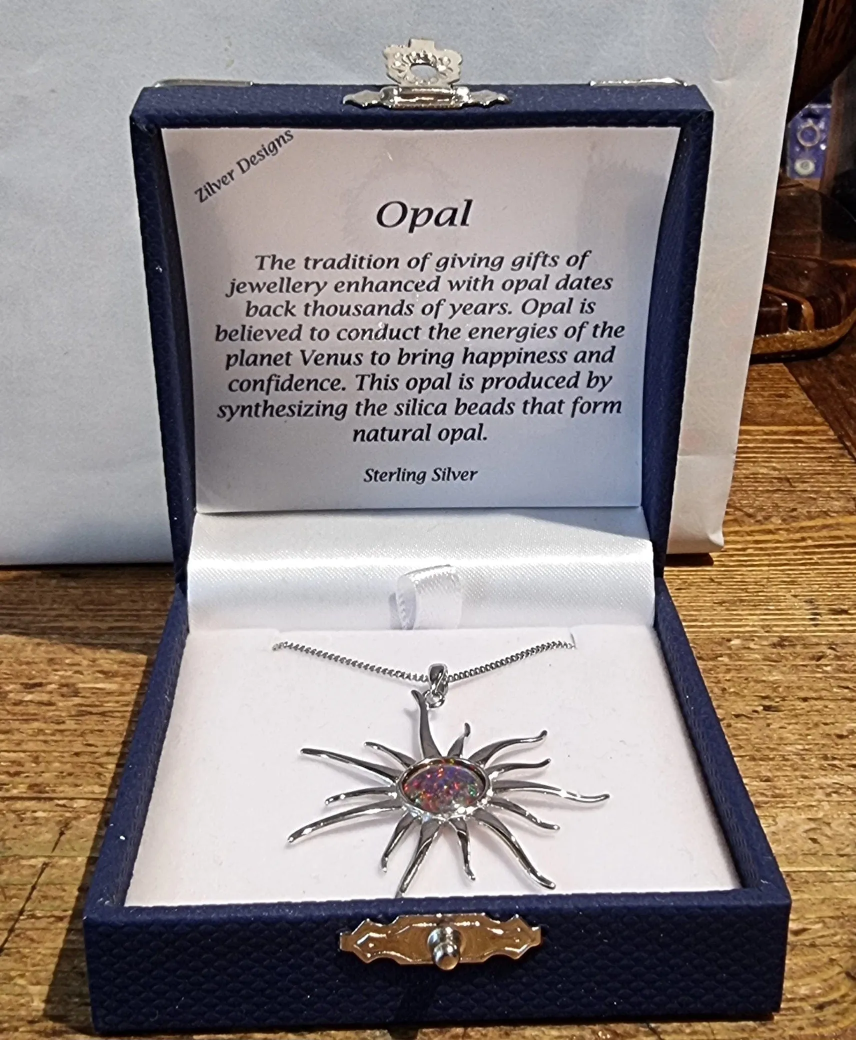 Fire Opal Sun 925 Sterling silver Pendant