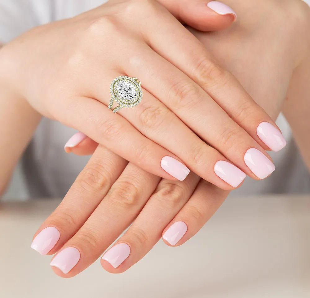 Flora - Oval Lab Diamond Engagement Ring (IGI Certified)