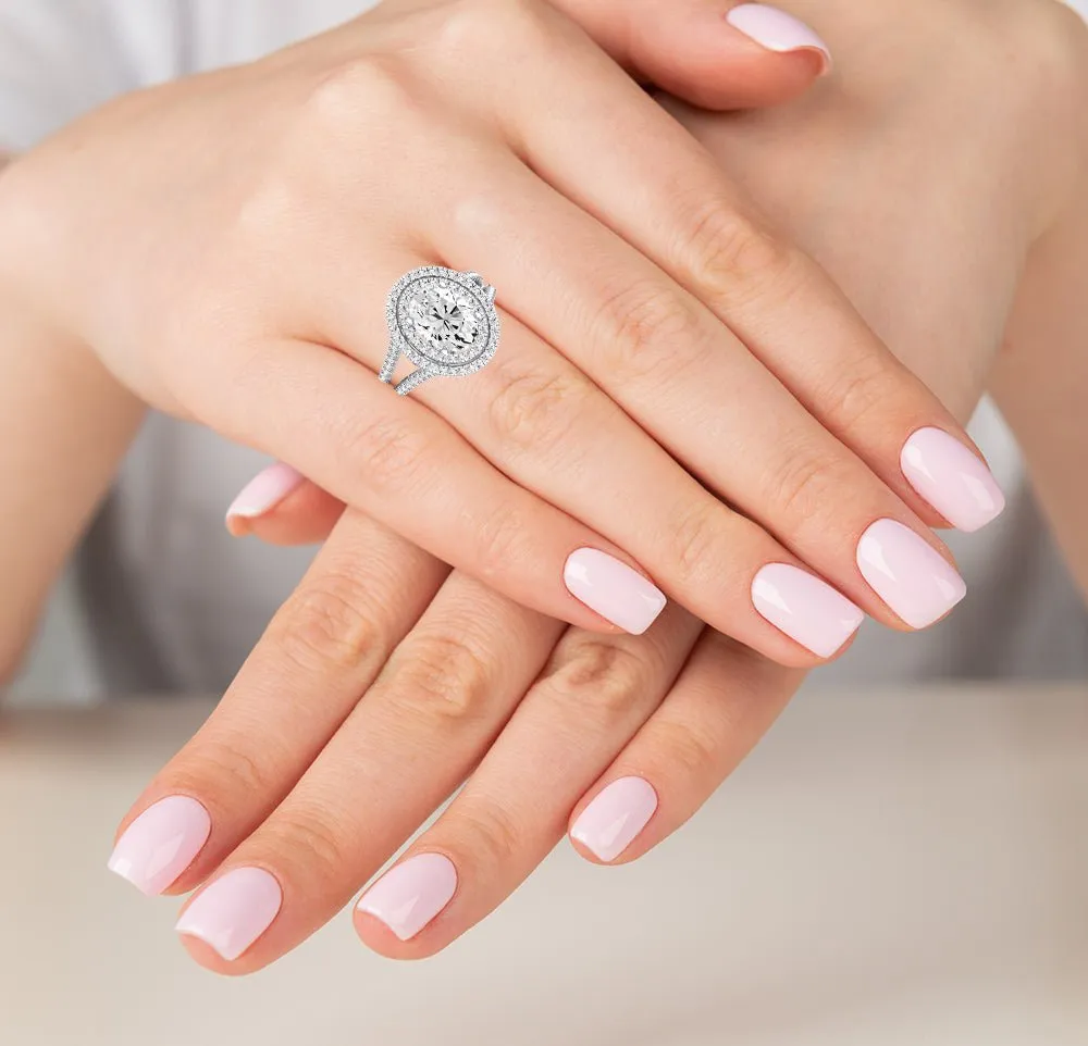 Flora - Oval Lab Diamond Engagement Ring (IGI Certified)