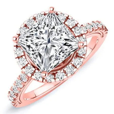Florizel - Princess Moissanite Engagement Ring