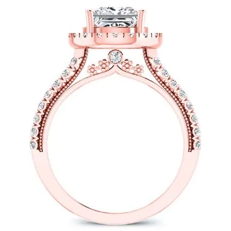 Florizel - Princess Moissanite Engagement Ring
