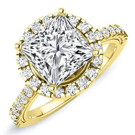 Florizel - Princess Moissanite Engagement Ring