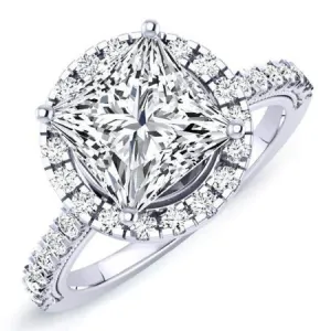 Florizel - Princess Moissanite Engagement Ring