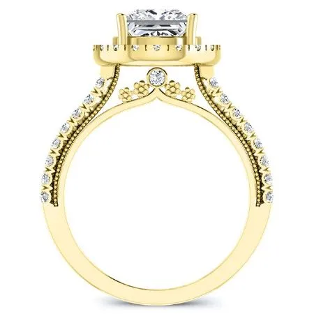 Florizel - Princess Moissanite Engagement Ring