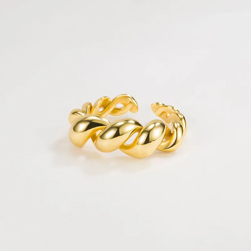 French Croissant Minimalist Ring