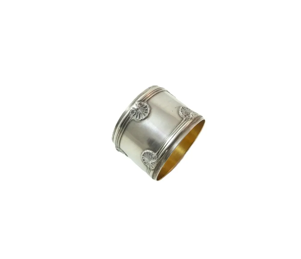French Sterling Silver Napkin Ring, Odiot