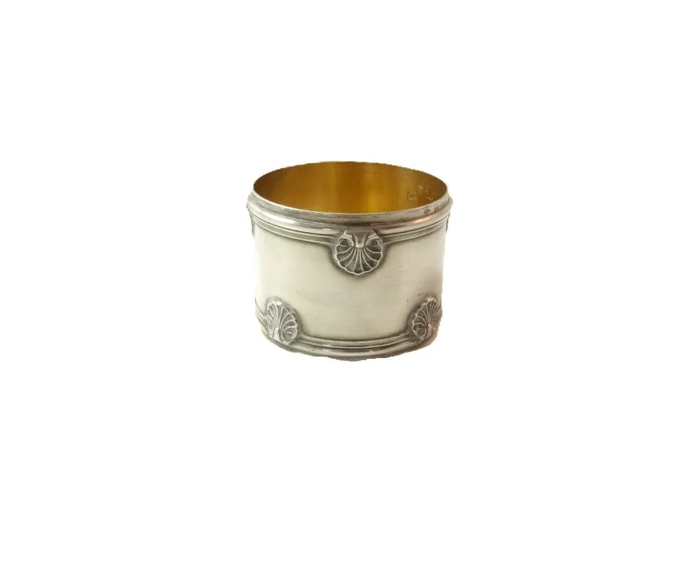 French Sterling Silver Napkin Ring, Odiot