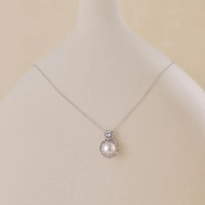 Fresh Water Pearl Dropper Necklace ERLN017