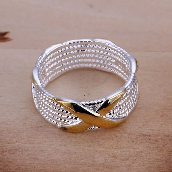 gorgeous for women lady wedding beautiful festival gifts Silver color Ring