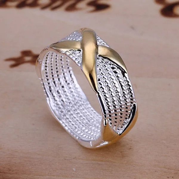 gorgeous for women lady wedding beautiful festival gifts Silver color Ring