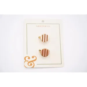 GRECH & CO Enamel Rings 2 pieces - Stripes