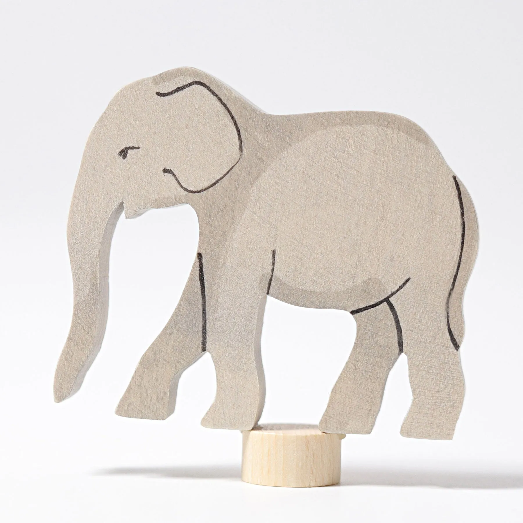 Grimms Birthday and Advent Ring Decoration - Elephant Handpainted