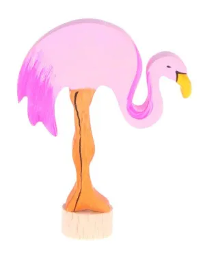 Grimms Birthday and Advent Ring Decoration - Flamingo