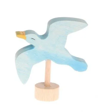 Grimms Birthday and Advent Ring Decoration - Handpainted Seagull