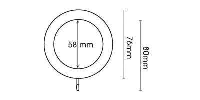 Hallis Hudson Ashbidge Champagne Gold Curtain Pole Ring