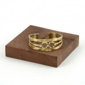 Hammered Austin Air Cuff Bracelet Gold