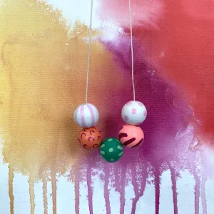 Hand-painted necklace – Bianca