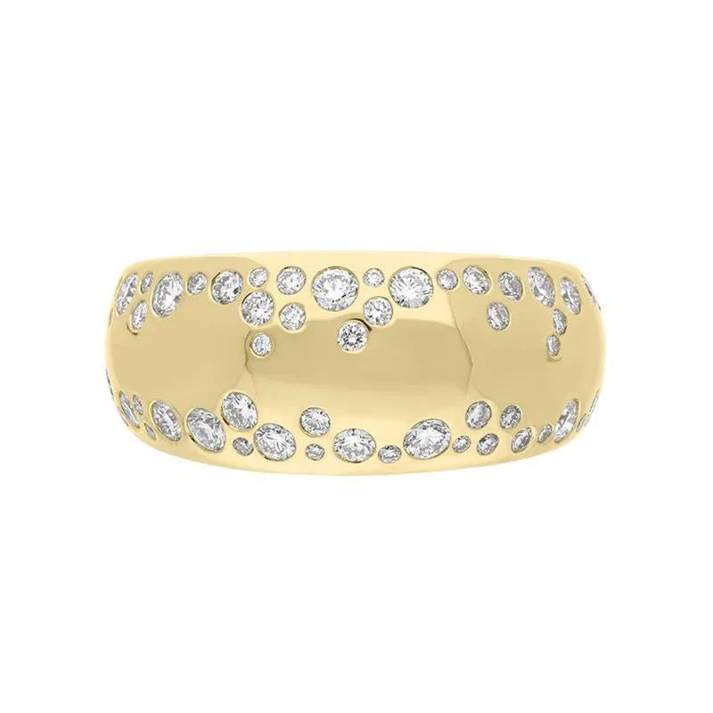 Hans D. Krieger 18ct Yellow Gold 1.12ct Diamond Band Ring