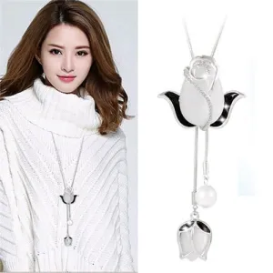 Heart Enchantment: Rhinestone Necklace Set